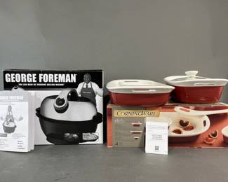 Lot 51 | New George Foreman Grill & Corning Wear
