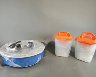 Lot 72 | Ceramic Rapid Skillet & 8pc Nestable Storage
