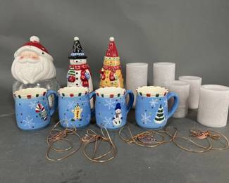 Lot 95 | Santa and Snowmen Lights, Mugs & More
