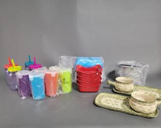 Lot 213 | Tumblers, Ovenware, & More!
