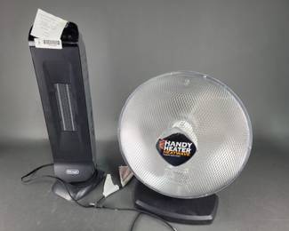 Lot 268 | DeLonghi Ceramic Tower Heater & Handy Heater
