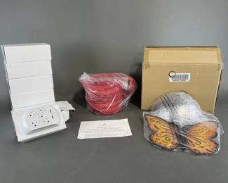 Lot 184 | Grease Strainer/Butterfly Wall Planters and More
