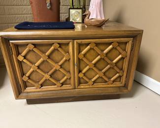 Lattice Wood Cabinet 