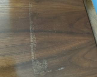 Damage on top of Lane 5 drawer dresser 