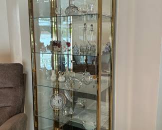 Gold and Glass Display Case 