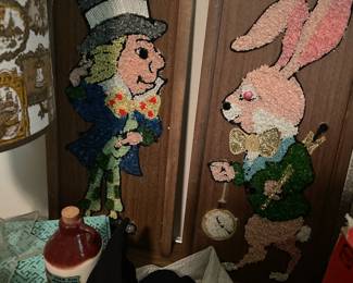 1960’s Alice in wonderland  textures beaded craft 