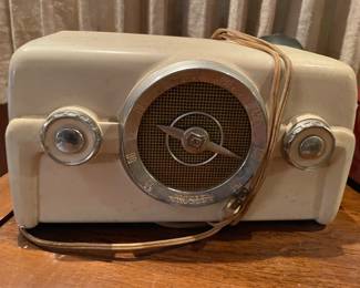 Art deco   Retro. Mcm. Crosley  radio.   It still comes on. 