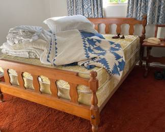 1960’s maple colonial double bed. 