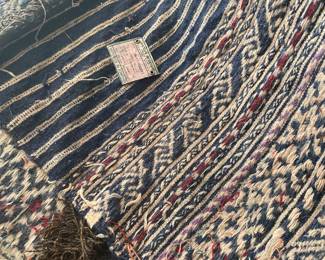 Mid eastern from Romania hand woven rug it’s a flat weave  throw. 5’ 4” by 7’ 10”.  I’m trying to leave a better pic of it. 