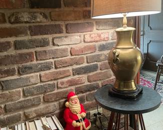  .Very heavy brass oriental style lamp. From Hulett’s  back when