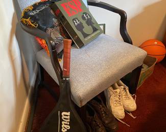   Wilson racket. Nice arm. Chair 