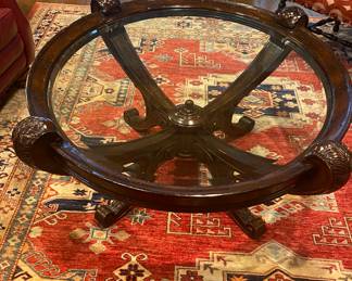 Round Glass coffee table