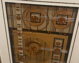 Framed 3D electronic component Art by Roy Schwen