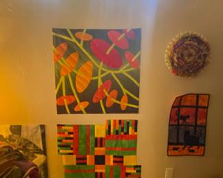 Hand made quilt are and artist supplies