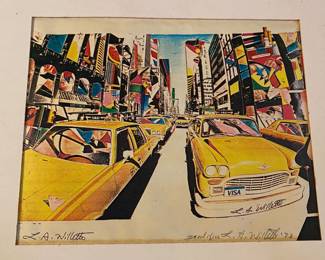 L. A. Willette print signed