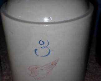 ASSORTED ANTIQUES A FULL ROOM TO UNPACK & CROCKS - REDWING - BEE HIVE - ETC