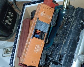 BOXES OF LIONAL TRAIN PIECES / SETS / ETC