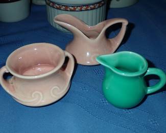 ASSORTED ANTIQUES A FULL ROOM TO UNPACK & CROCKS - REDWING - BEE HIVE - ETC