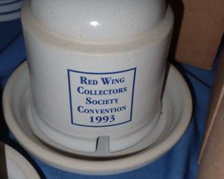 ASSORTED ANTIQUES A FULL ROOM TO UNPACK & CROCKS - REDWING - BEE HIVE - ETC