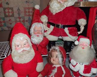 VINTAGES SANTA & DOLLS