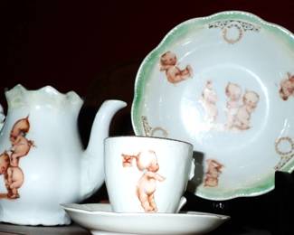 KEWPIE DOLLS - STACKING DOLLS - MISC ANTIQUE DOLLS