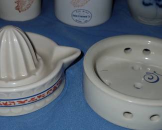 ASSORTED ANTIQUES A FULL ROOM TO UNPACK & CROCKS - REDWING - BEE HIVE - ETC