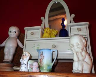 KEWPIE DOLLS - STACKING DOLLS - MISC ANTIQUE DOLLS