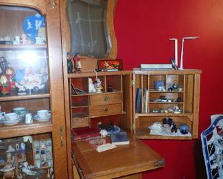 ONE OF A KIND SECRETARY WITH SIDE BUMP OUT AND DRAWERS