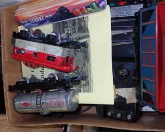 BOXES OF LIONAL TRAIN PIECES / SETS / ETC