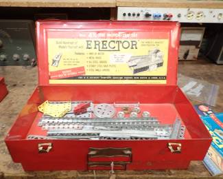 ERECTOR SETS OVER 15 BOXES OF ERECTOR SETS IN ORIGINAL BOXES