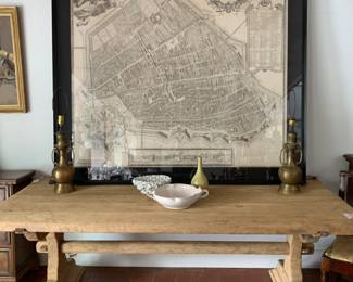 18th C map of Ferrara Italy