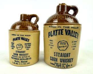 #222 • McCormick Platte Valley Corn Whiskey Jugs - 2 Sizes
