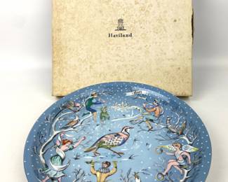 #28 • Haviland Limoges Noel 12 Days of Christmas Plate - France
