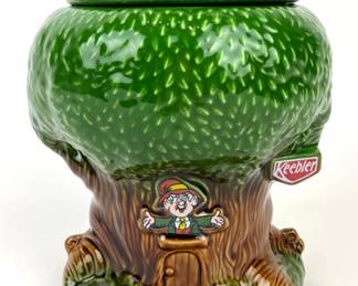#242 • Vintage 1981 Keebler Elf Treehouse Cookie Jar By McCoy
