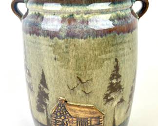 #128 • Arrowhead Wild Rice Stoneware Jar
