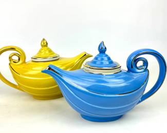 #268 • Hall Aladdin Teapots - Periwinkle & Yellow
