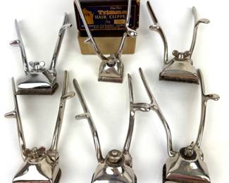 #166 • Vintage Hair Clippers Lot of 6 Various Manufacturers - Racine, WI
