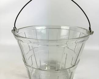 #180 • Vintage Anchor Hocking Glass Ice Bucket
