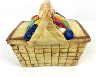 #11 • McCoy Pottery Picnic Basket Cookie Jar
