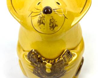 #44 • N.S. Gustin Yellow Mouse Cookie Jar
