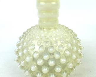 #263 • Fenton Opalescent Hobnail Perfume Bottle 5"
