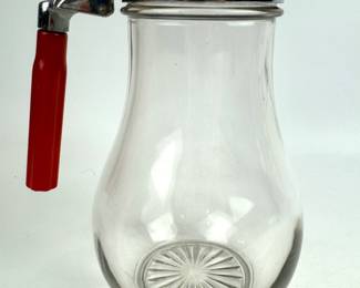 #258 • Oversized Glass Syrup Dispenser with Bakelite Handle
