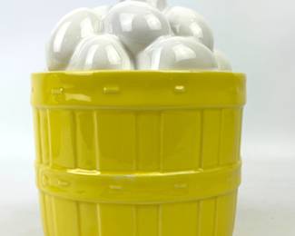 #113 • McCoy Basket of Eggs Ceramic Cookie Jar
