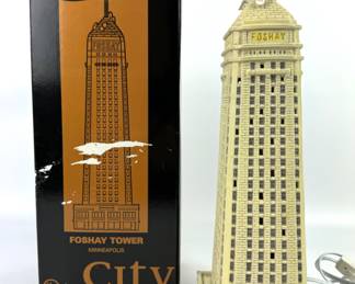 #197 • CitySights 1998 Foshay Tower 16" Lighted Building - Minneapolis Skyline - 1998
