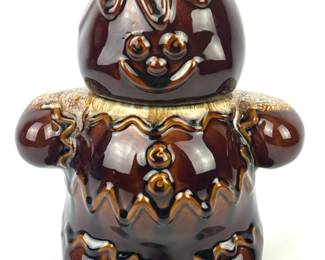 #79 • Hull Pottery Gingerbread Man Cookie Jar
