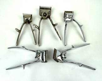 #167 • Vintage Hair Clippers Lot of 5 Various Manufacturers
