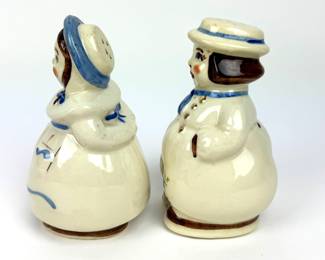 #82 • Shawnee Pottery Dutch Girl & Boy Large Salt and Pepper Shakers
