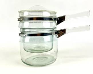 #97 • Pyrex Flameware 1.5 Qt. Glass Double Boiler
