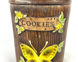 #43 • Treasure Craft Yellow Butterfly Cookie Jar
