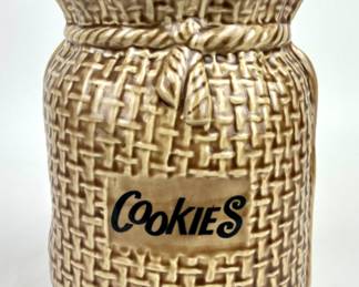 #58 • McCoy 1960's Burlap Sack "Cookies" Cookie Jar- #158
